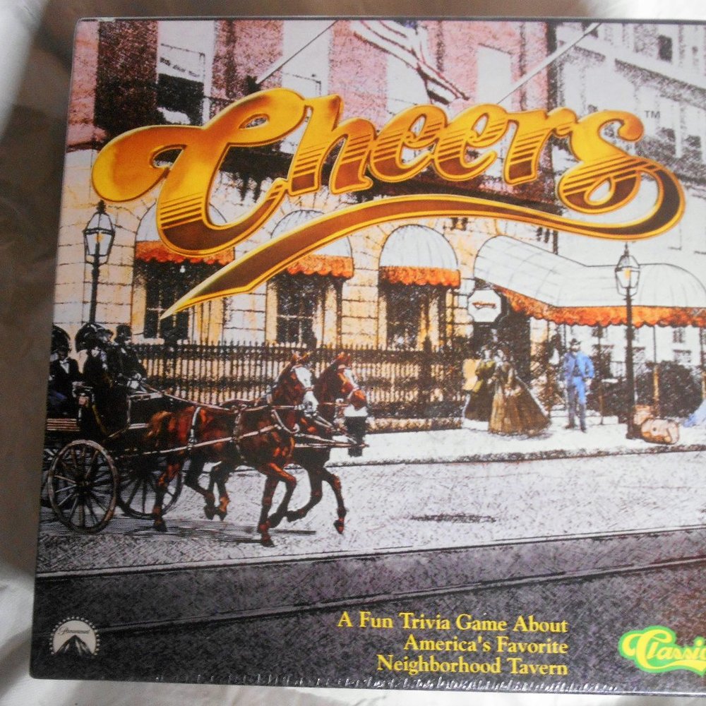 Vintage Cheers Board Game, A Fun Trivia Game,  America's Favorite Tavern, Sealed